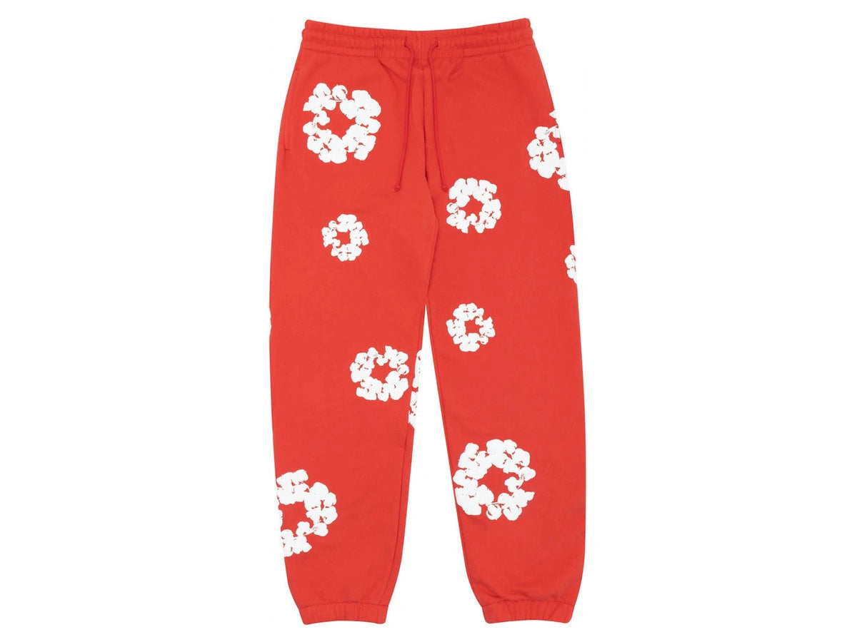 Denim Tears Cotton Wreath Sweatpant Red