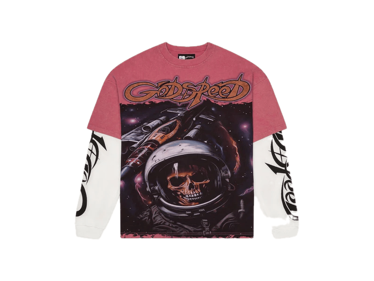 Godspeed Space Traveler Layered Tee Pink