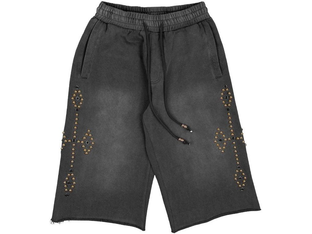 Commons Rivet Sweatshort Black/Gold