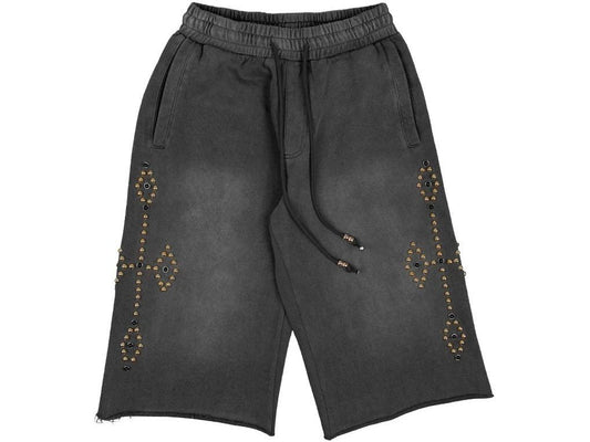 Commons Rivet Sweatshort Black/Gold