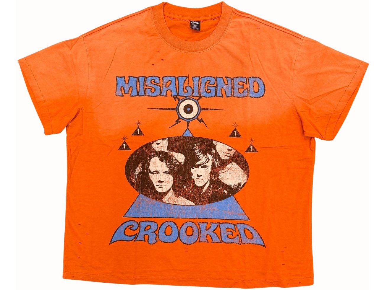 Crooked Studios Band Tee Orange