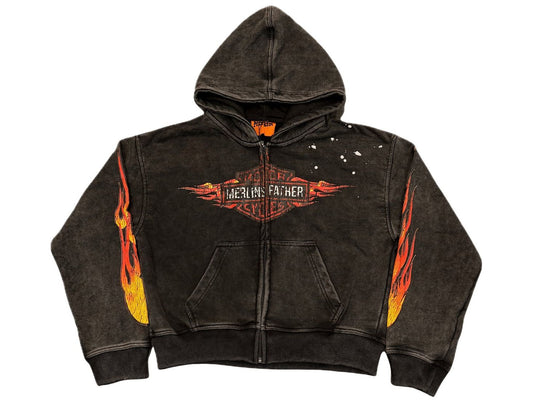 Merlin Harley Hoodie Black Wash