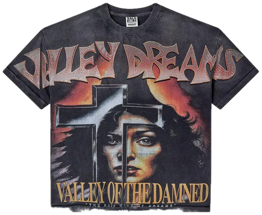 Vale Forever Damned Bling Tee Washed Black
