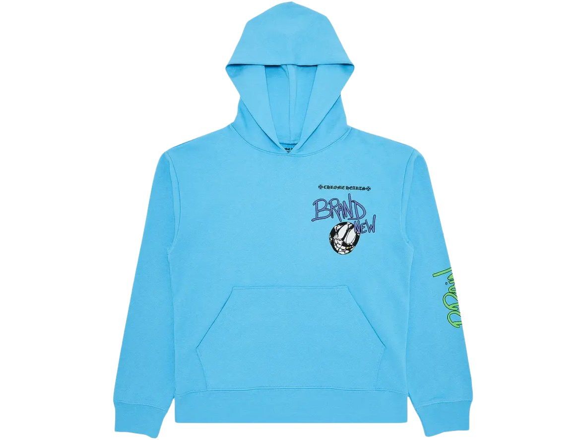 Chrome Hearts x Matty Boy Brain Stain Hoodie Blue
