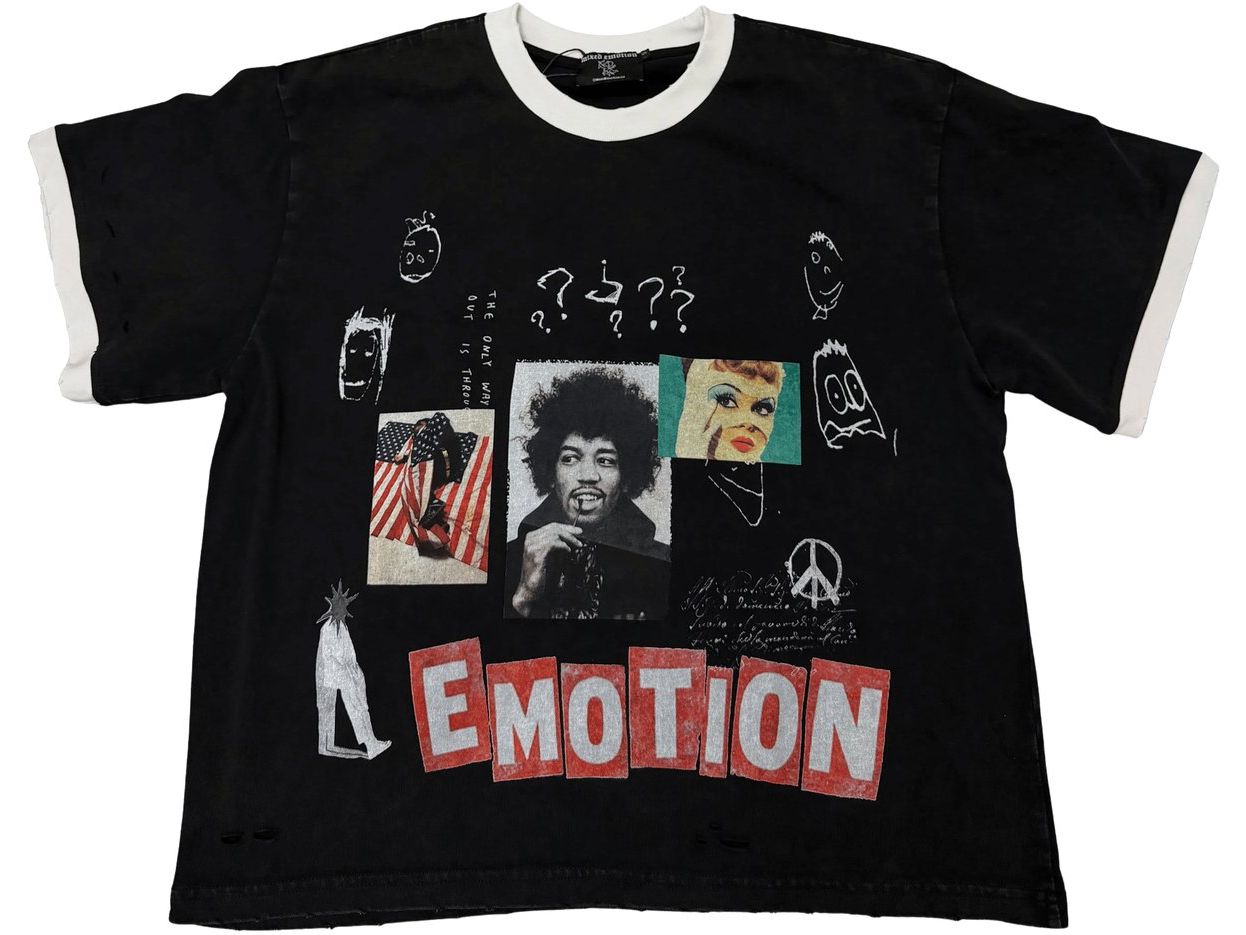 Mixed Emotions Black Static Tee