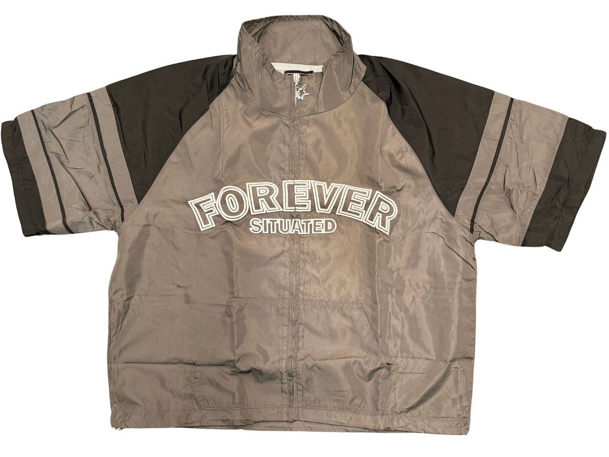 Forever Situated SS Track Jacket Grey