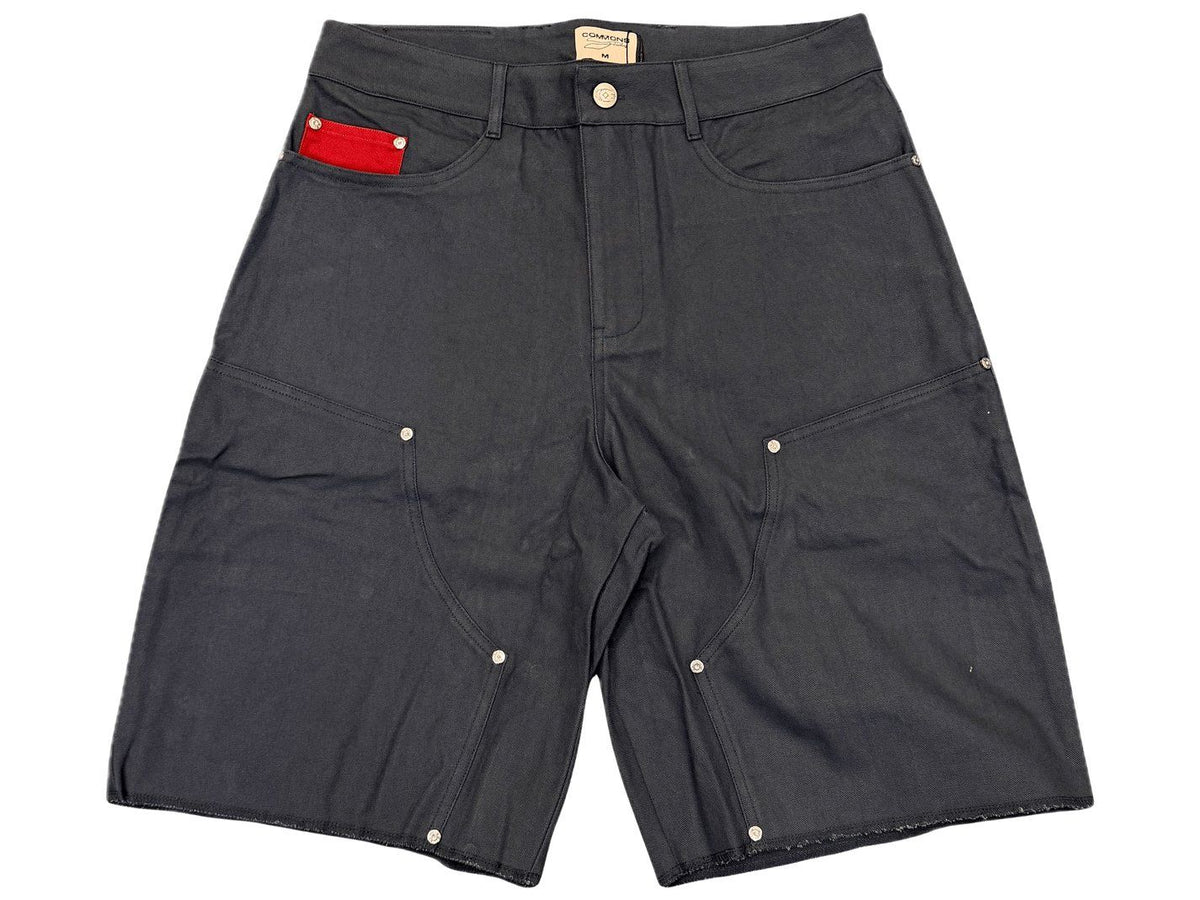 Commons Double Knee Canvas Shorts Navy