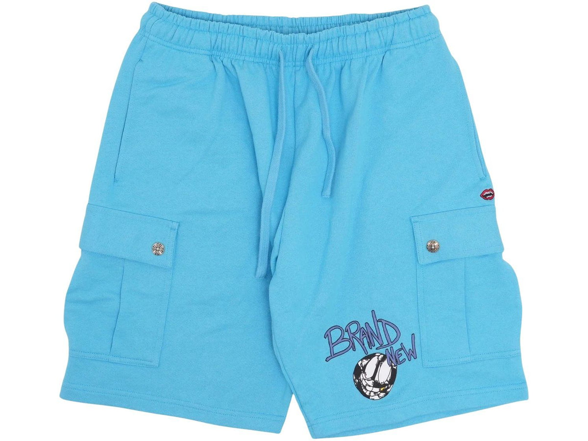 Chrome Hearts x Matty Boy Brain Stain Cargo Sweatshorts Blue