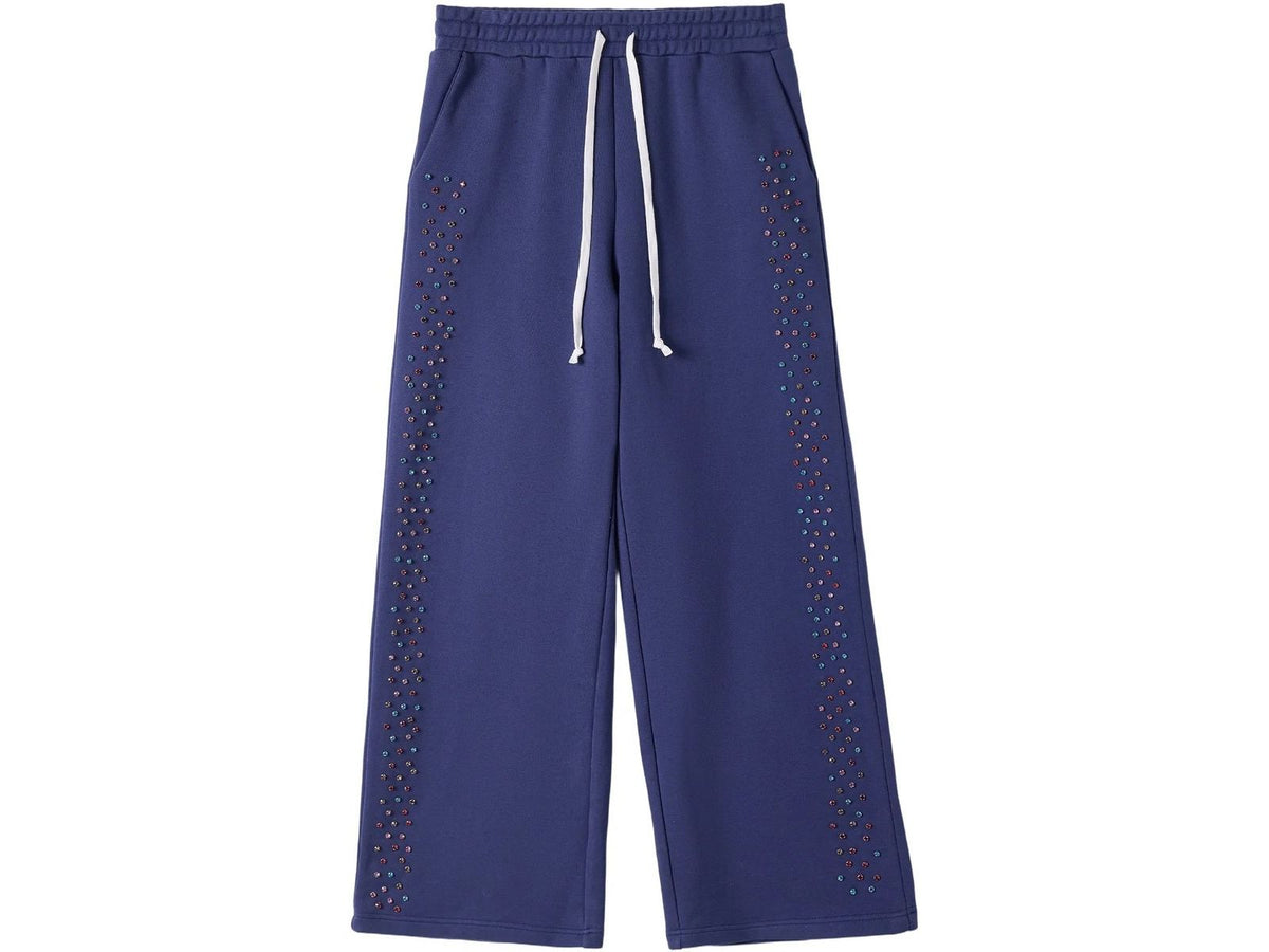 AZVA Crystal Cactus Sweatpants Navy