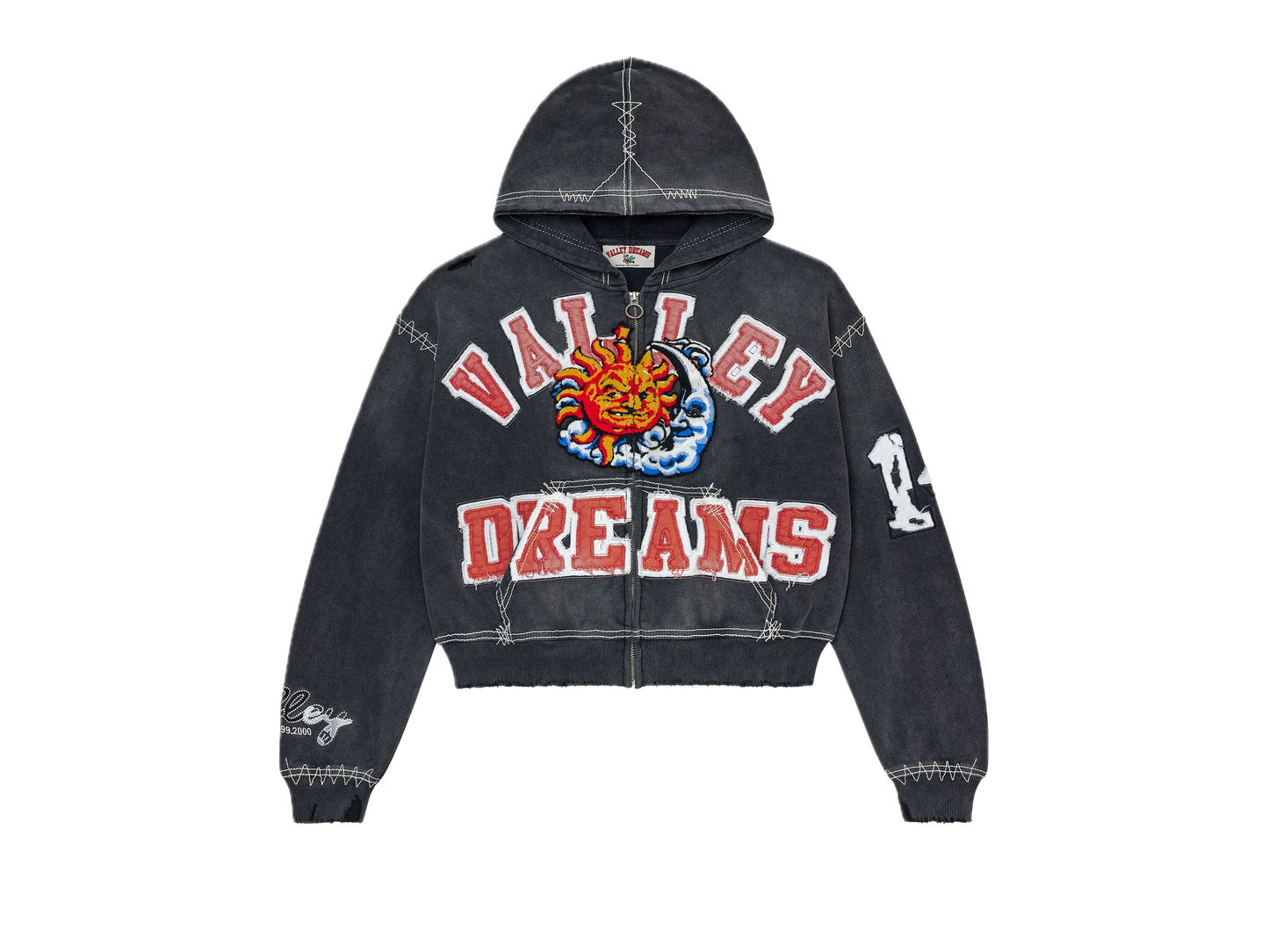 Vale Forever Sunny Zip Up Black