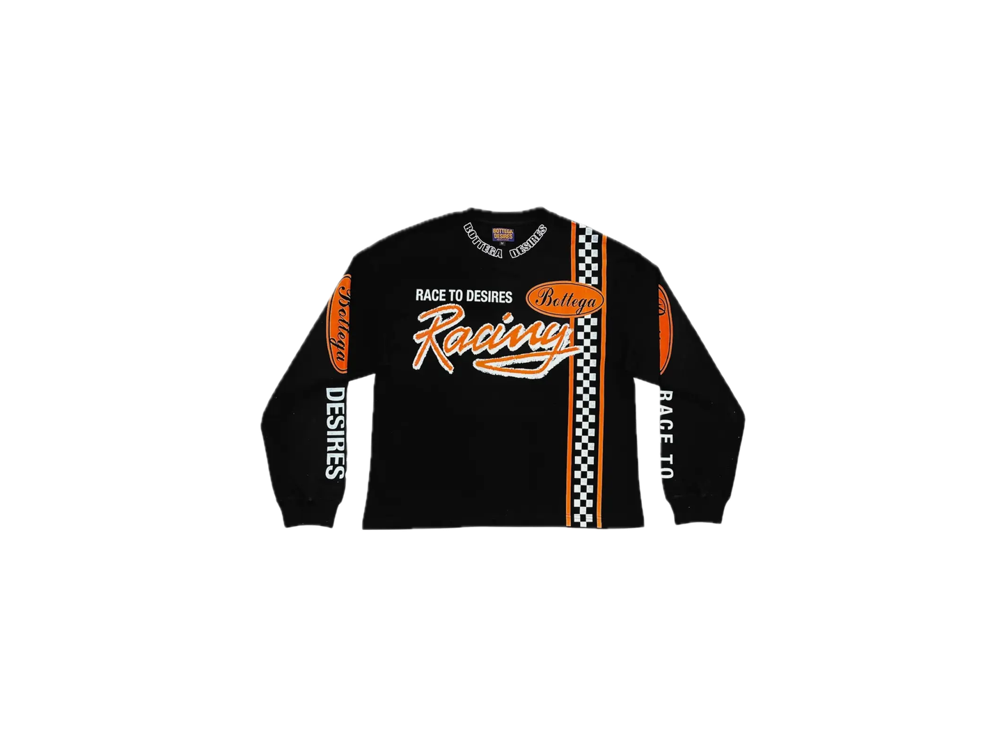 Bottega Desires Race Long Sleeve Tee Black