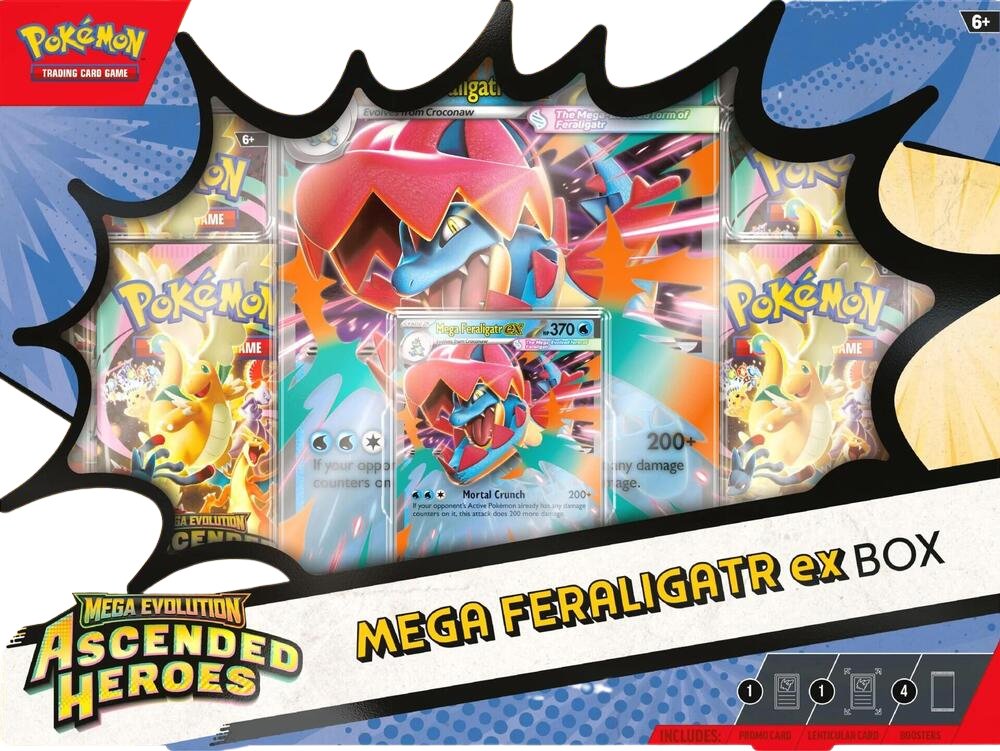 Ascended Heroes Mega Feraligatr ex Box - ME: Ascended Heroes