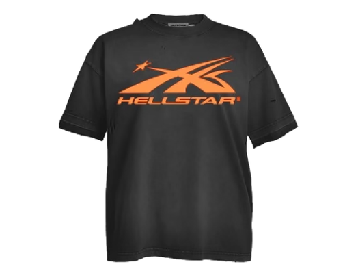 Hellstar Sports Core Logo Gel T-Shirt Orange