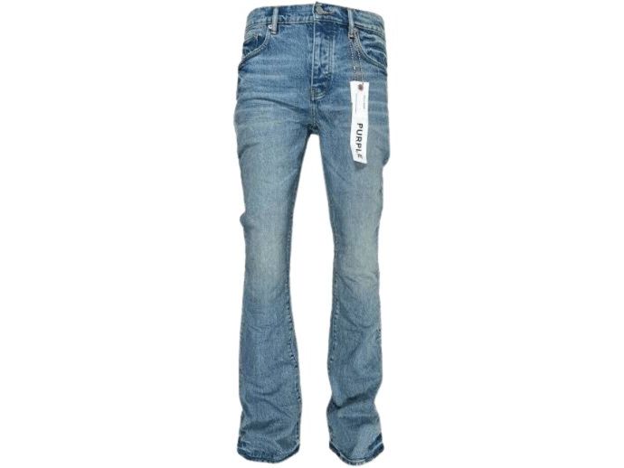 Purple Brand Worn Flare Light Indigo Jeans