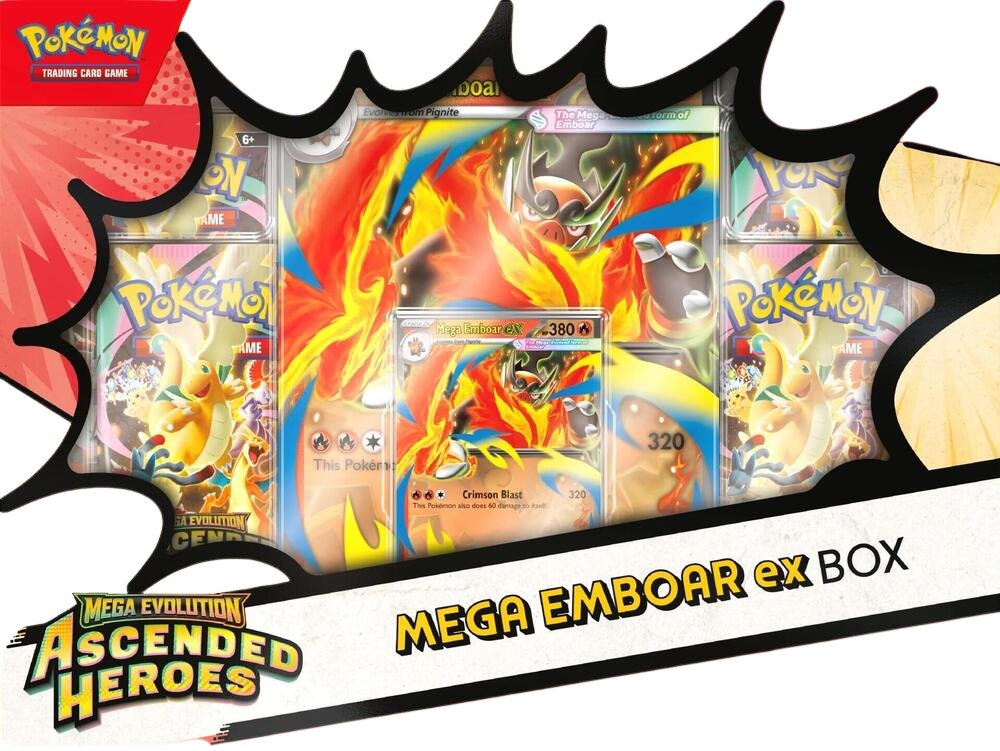 Ascended Heroes Mega Emboar ex Box - ME: Ascended Heroes