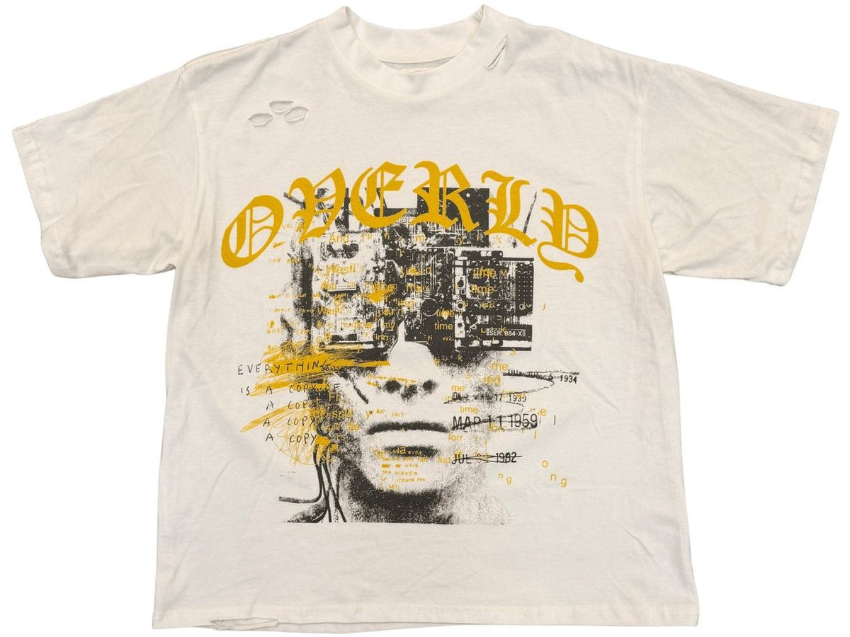 Overly Loaded Copy Tee White