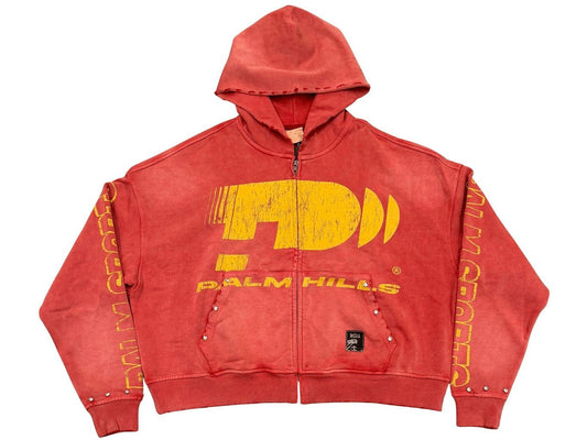 Palm Hills Sports Zip Up Red
