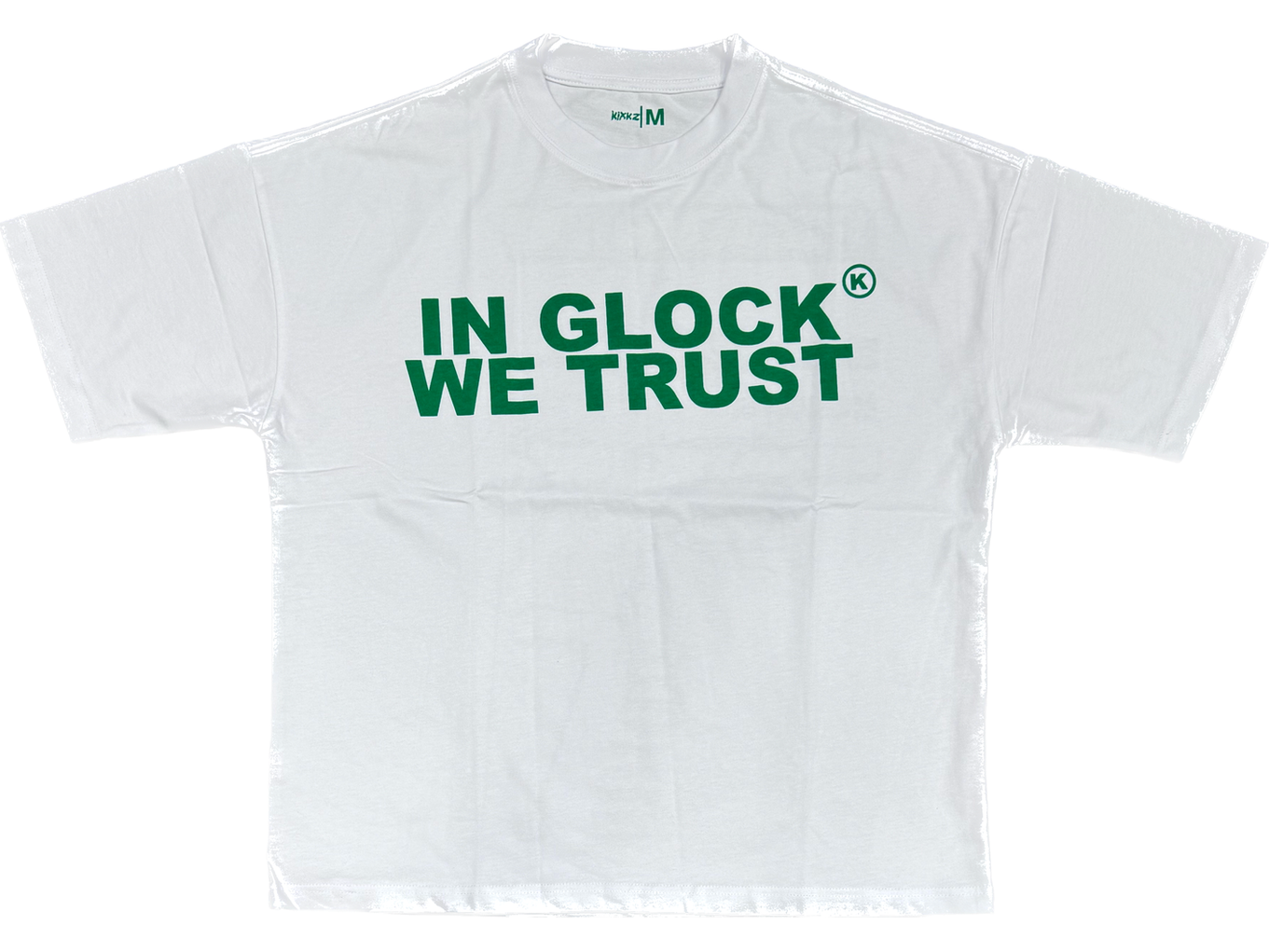 KIXKZ In Glock We Trust S/S T-Shirt White/Green