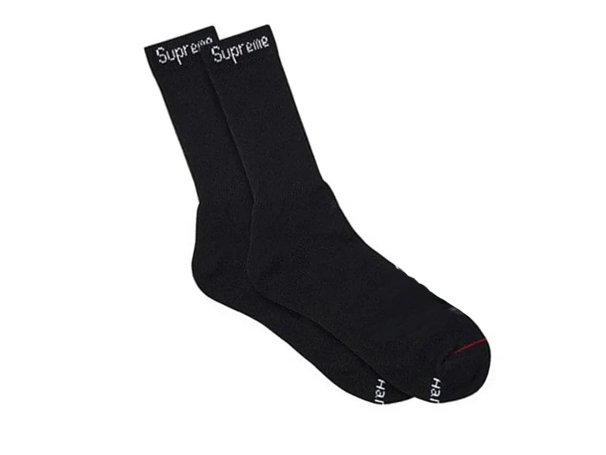 Sup New York/Hanes® Crew Socks Black