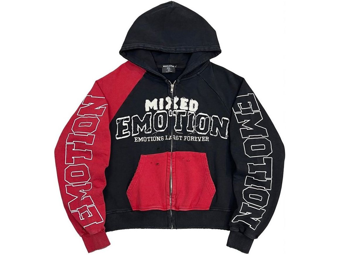 Mixed Emotions Split Decision Hoodie Red