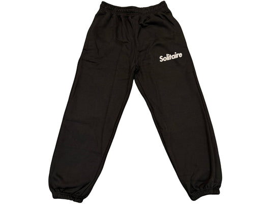 Solitaire Sweatpants Black White