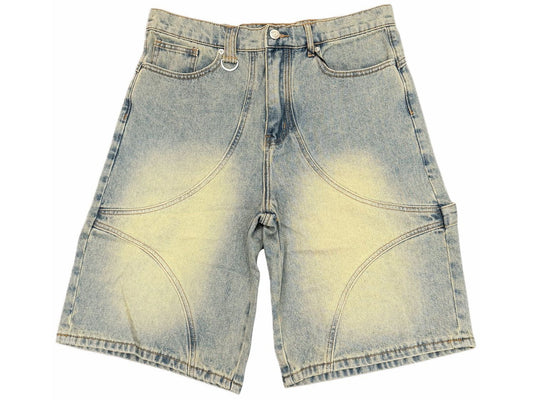 Commons Studios Star Washed Denim Short Old Gold