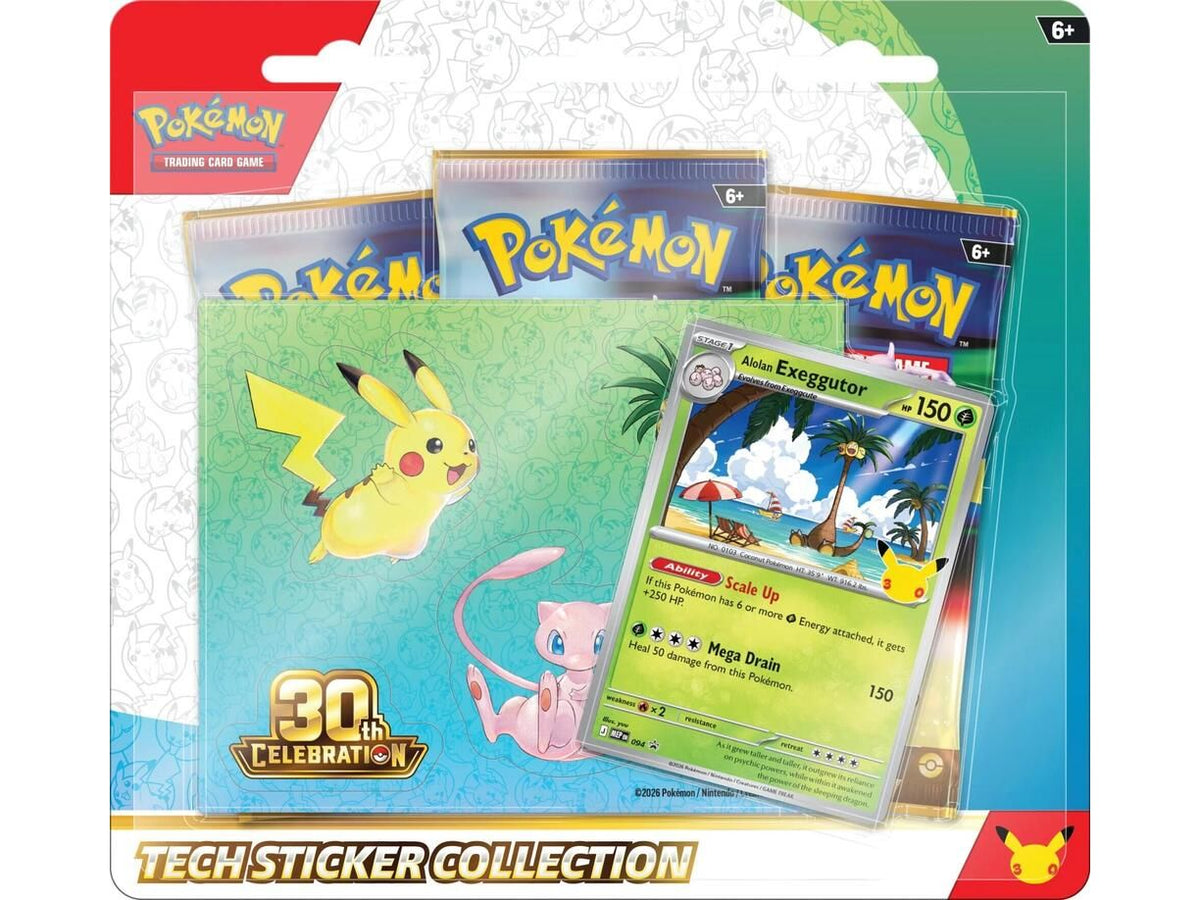 Pokemon 30th Celebration Tech Sticker Collection [Alolan Exeggutor]