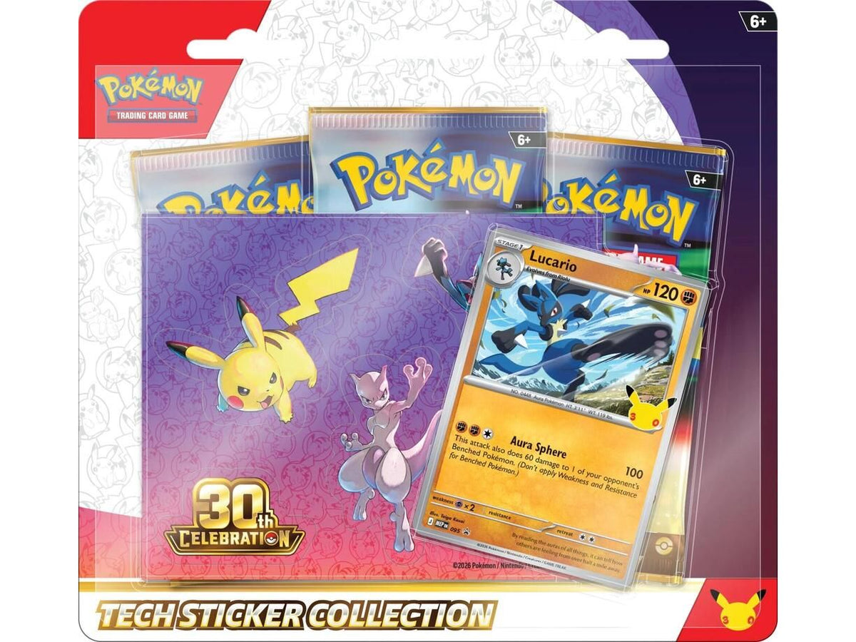 Pokemon 30th Celebration Tech Sticker Collection [Lucario]
