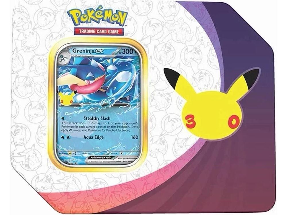 Pokemon 30th Celebration ex Tin [Greninja ex] (Retail Version)