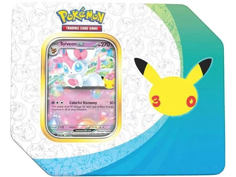 Pokemon 30th Celebration ex Tin [Sylveon ex] (Retail Version)