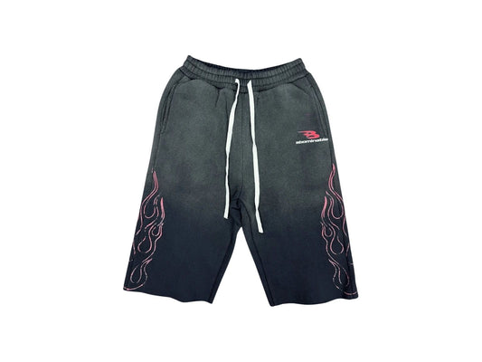 Abominable Sweatshorts Pink Flame