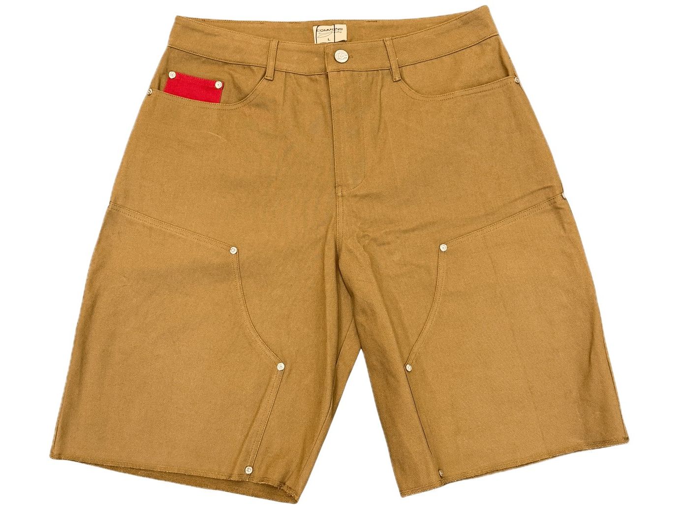Commons Double Knee Canvas Short Brown