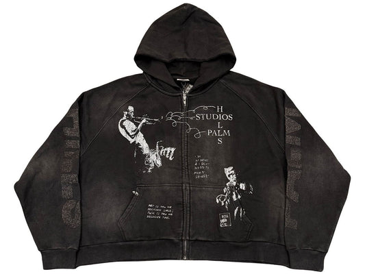 Palm Hills Studious Zip Up Black