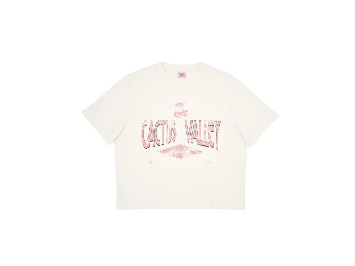 AZVA CHERRY TEE WHITE