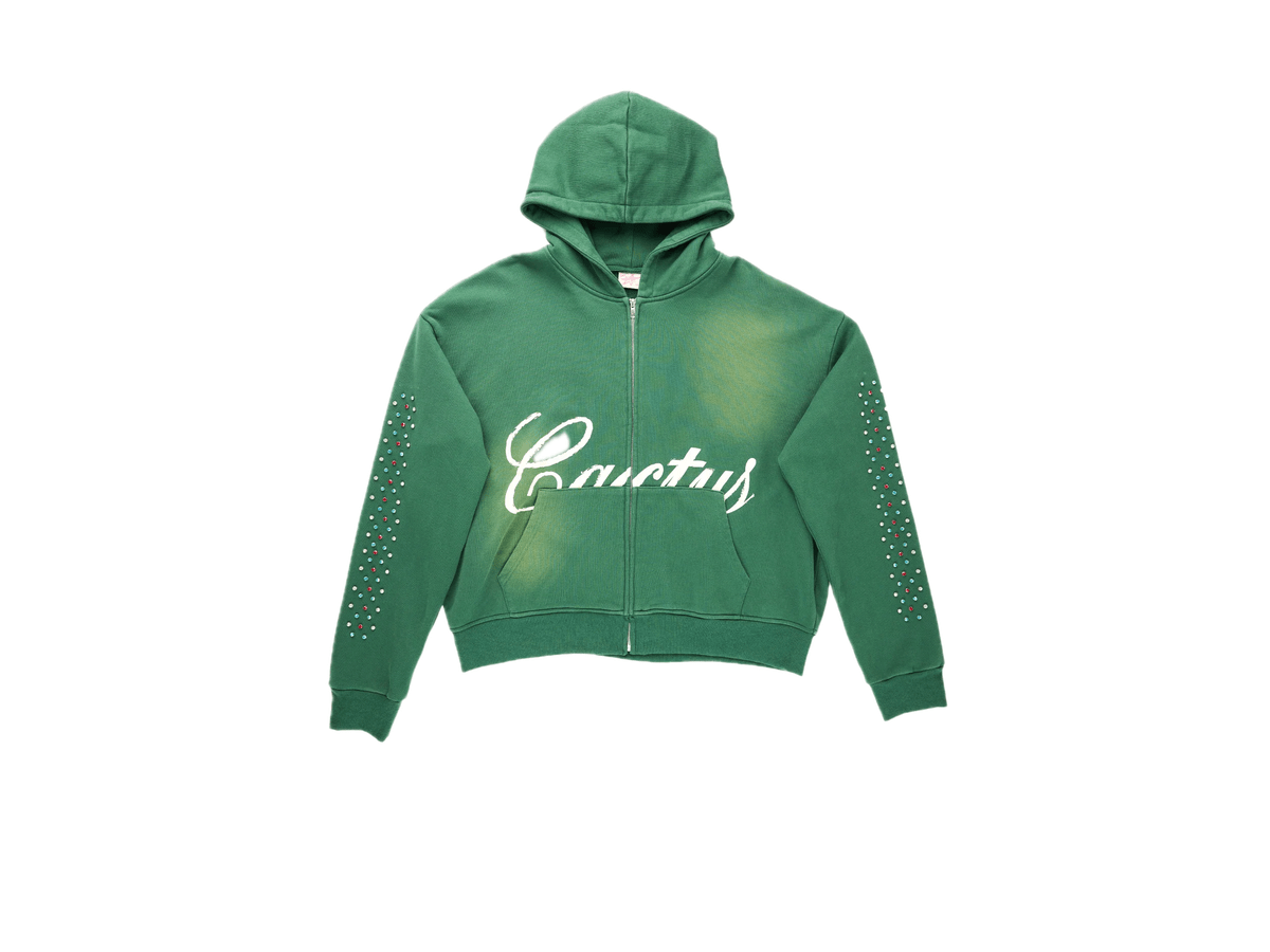 AZVA Hidden Crystal Zip Hoodie