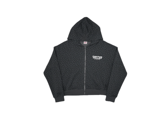 AZVA LEOPARD ART HOODIE BLACK