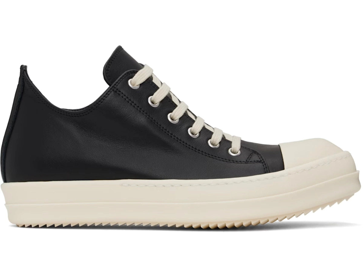 Rick Owens Black Hollywood Low Sneaks Sneakers