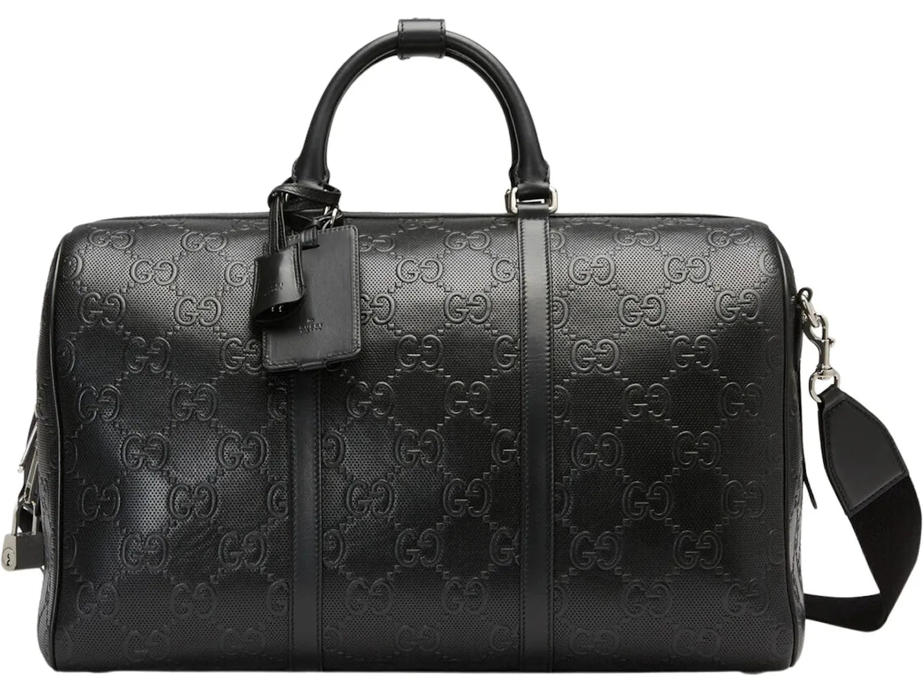 Gucci GG Embossed Duffle Bag Black