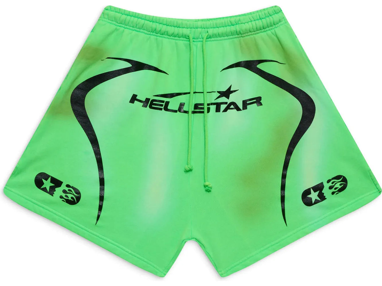 Hellstar Warm Up Shorts Neon Green