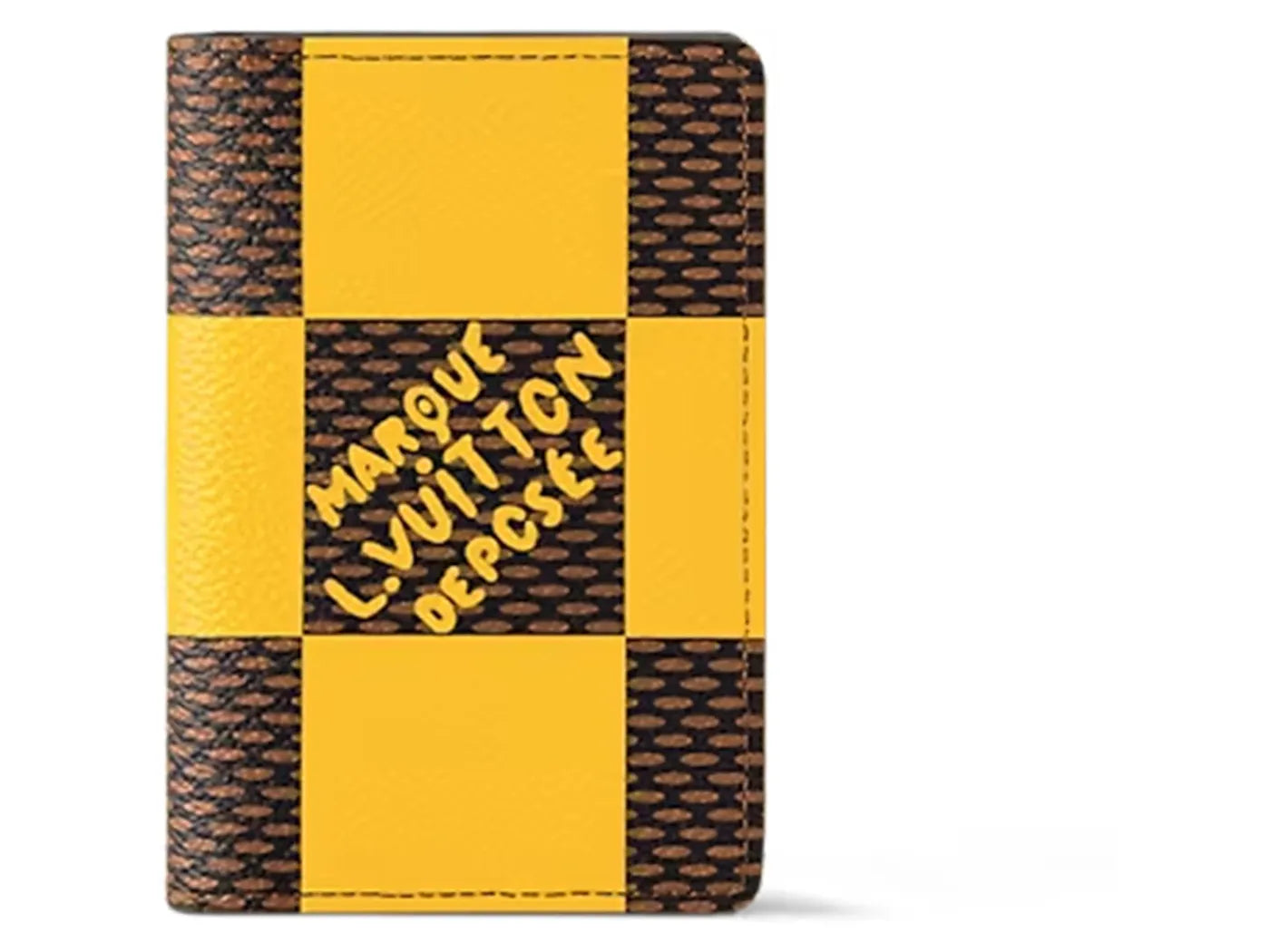 Louis Vuitton Pocket Organizer Damier Pop Jaune Mat