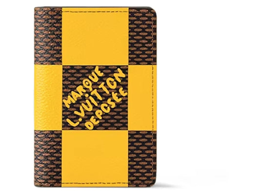 Louis Vuitton Pocket Organizer Damier Pop Jaune Mat