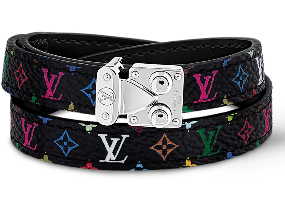 Louis Vuitton x Takashi Murakami Signature Bracelet Black Multicolored