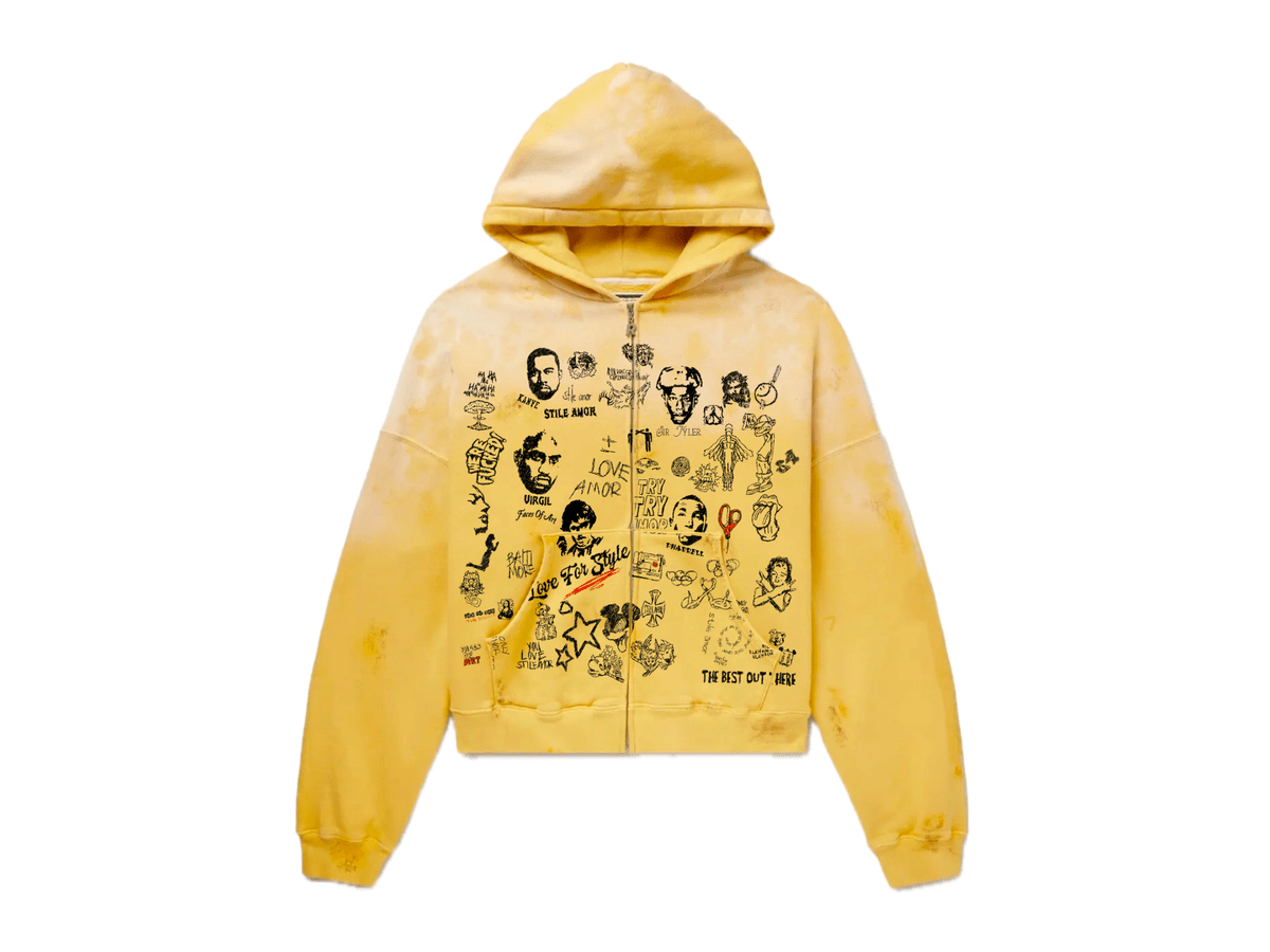 STILE AMOR LOVE FOR STILE ZIP UP YELLOW