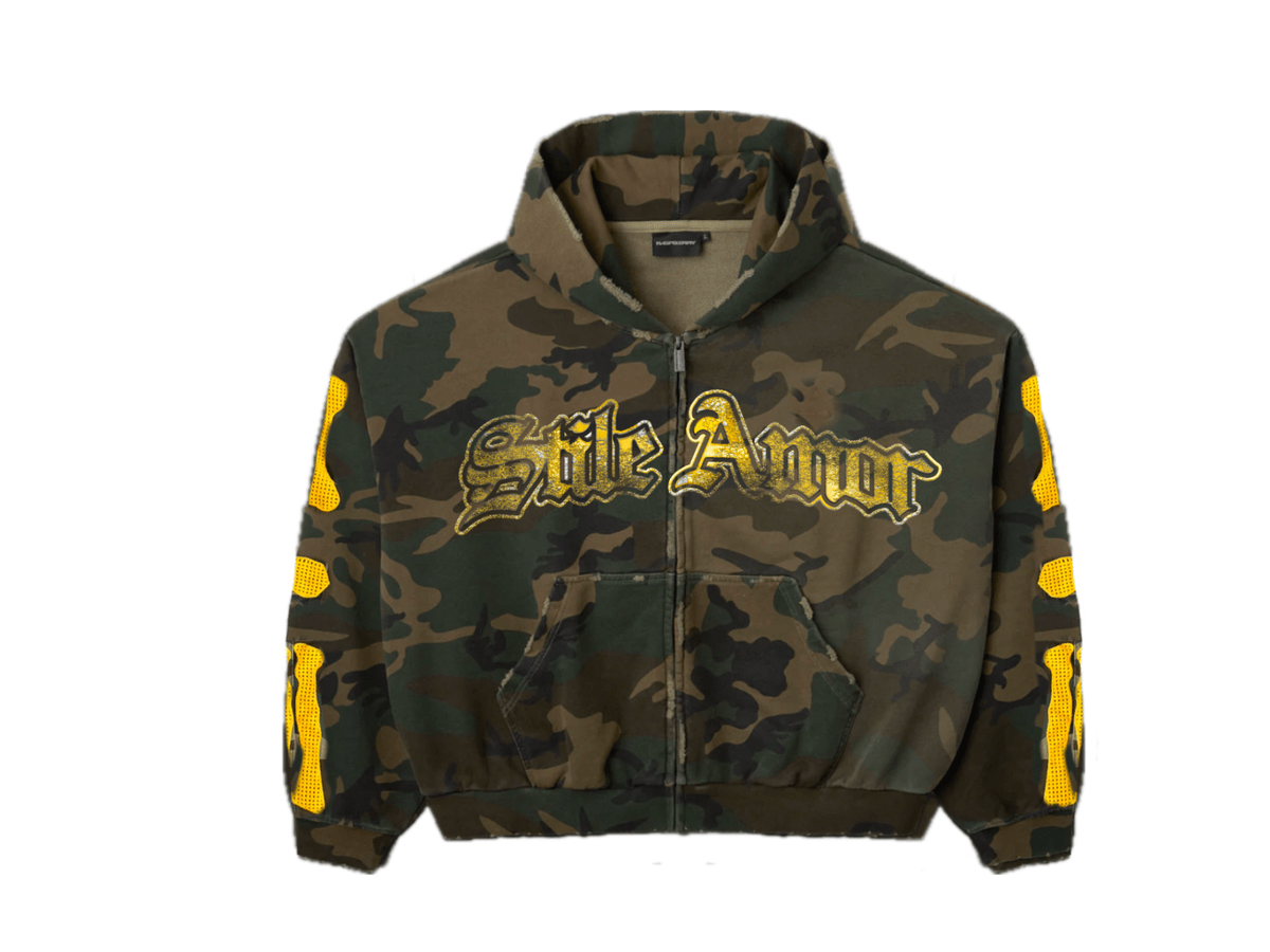 STILE AMOR BONE HOODIE CAMO