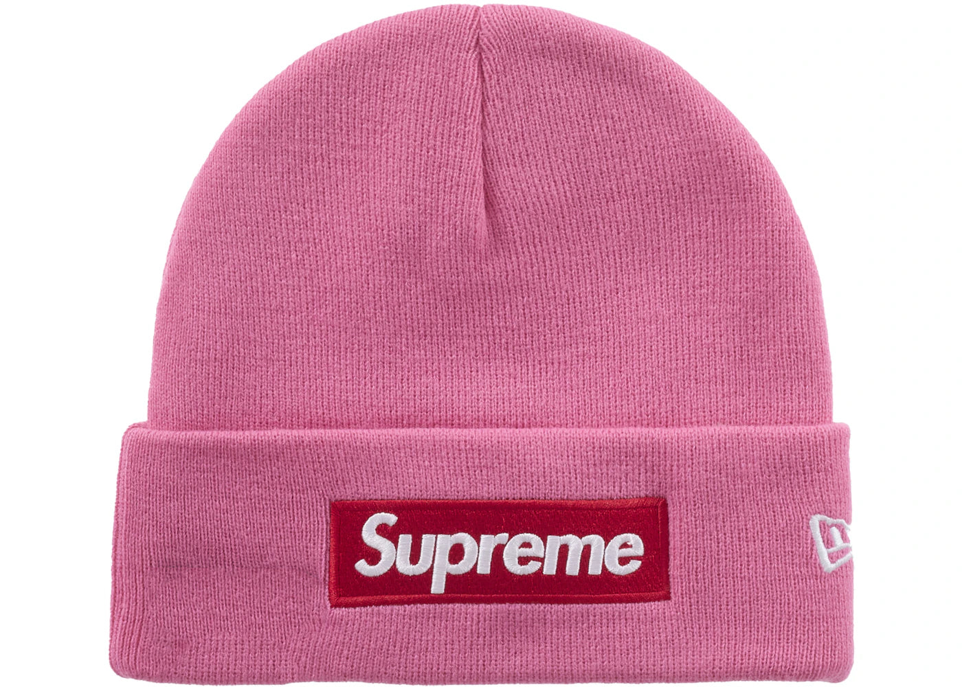 Sup New York New Era Box Logo Beanie (FW25) Magenta