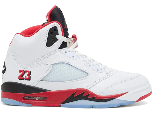 Jordan 5 Retro Fire Red Black Tongue (2025)