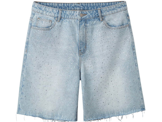 HMDD Bedazzled Shorts Blue
