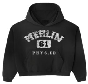 Merlins Father Phys Ed Hoodie Black