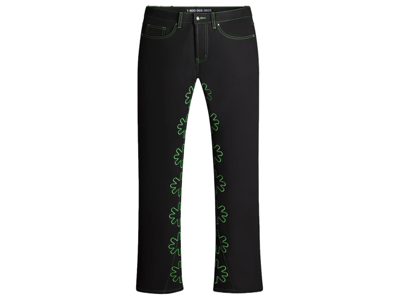 LOSTSHDWS DRKSHDWS OUTLINE DENIM PANT (GREEN)