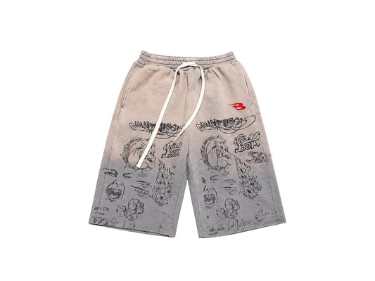 Abominable Sweatshorts Graffiti